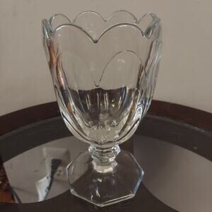 Antique Art Deco Heisey Puritan Clear 7.5" Fruit Goblet Ice Cream Serving Cup